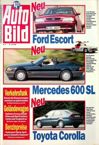Deckblatt Auto Bild (31/1992)